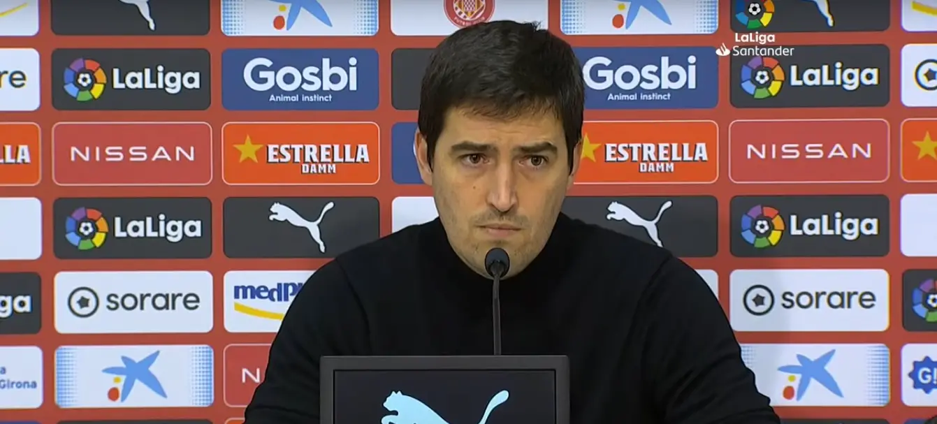 Andoni Iraola, tras el Girona 2-2 Rayo Vallecano: «Son 2 penalties que nos han dicho que no son penalti»