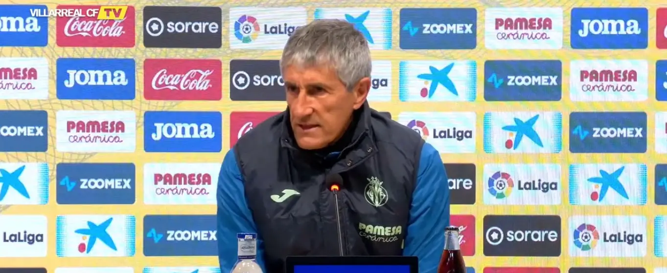 Quique Setién, en la previa del Villarreal – Rayo: «A mí me encanta cómo juega el Rayo Vallecano»