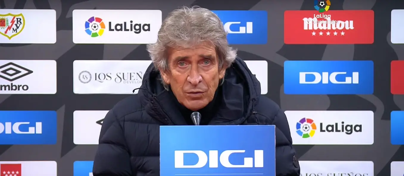 Pellegrini, tras el Rayo 1-2 Betis: «Somos dos equipos que nos dedicamos a jugar buscando la portería contraria»