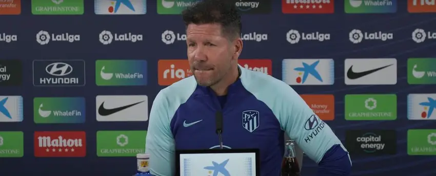 Ni una sola pregunta del Rayo Vallecano en la rueda de prensa de Simeone