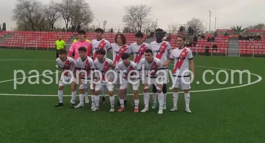 El Rayo Juvenil tropieza en Valladolid (1-1) y pierde la tercera plaza