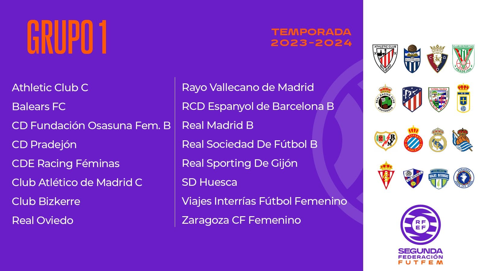 El Rayo Femenino arrancará el 9 o 10 de septiembre en el Grupo 1 de la Segunda RFEF Femenina