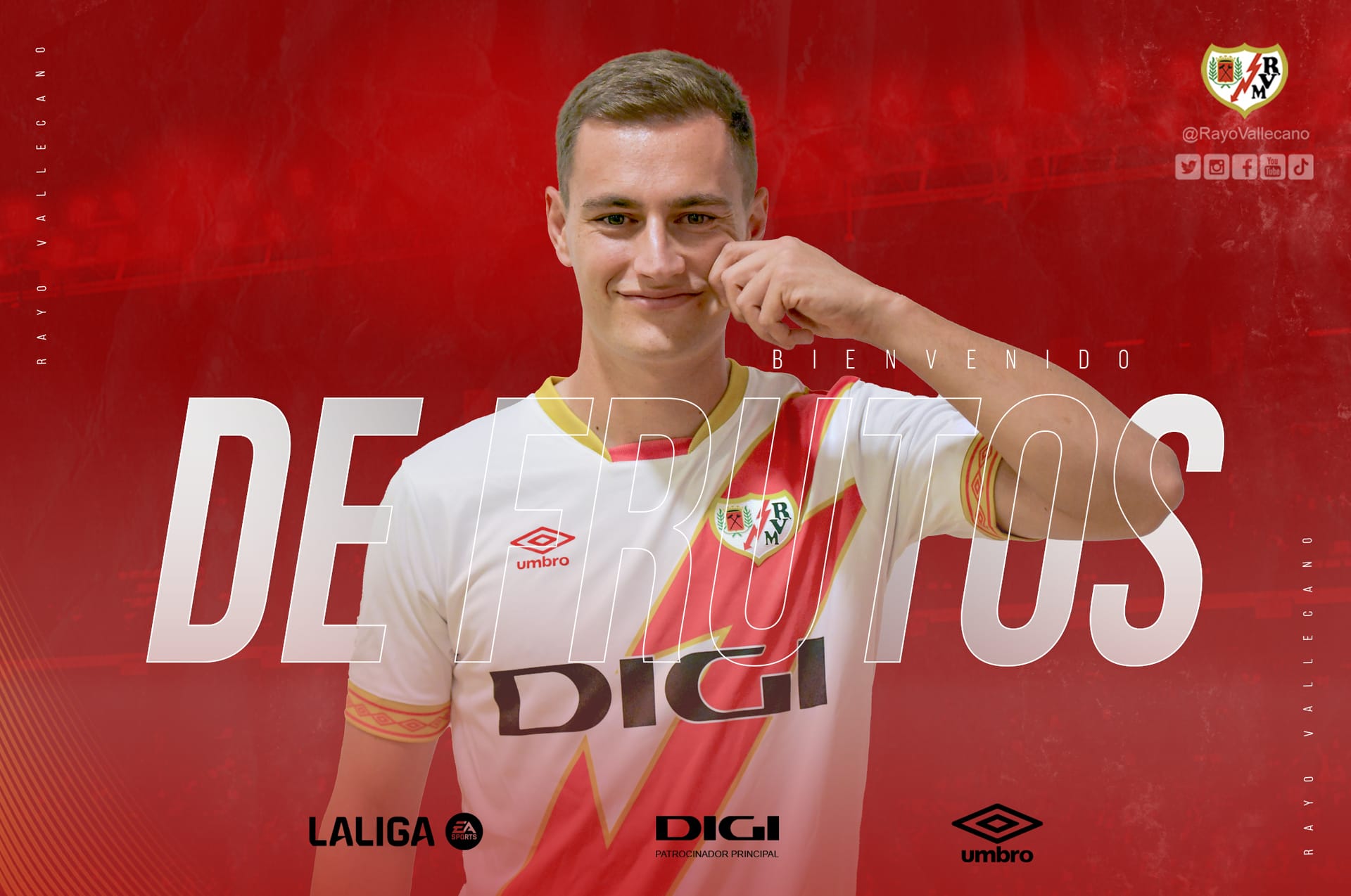 Jorge de Frutos regresa a Vallecas hasta 2028: sexto fichaje del Rayo Vallecano 23/24