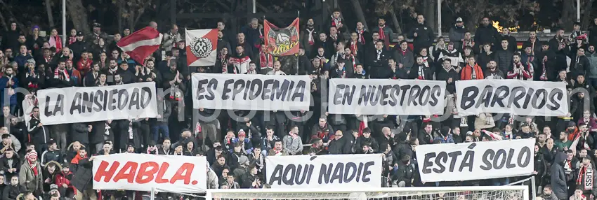 Mensaje de la afición del Rayo sobre la salud mental