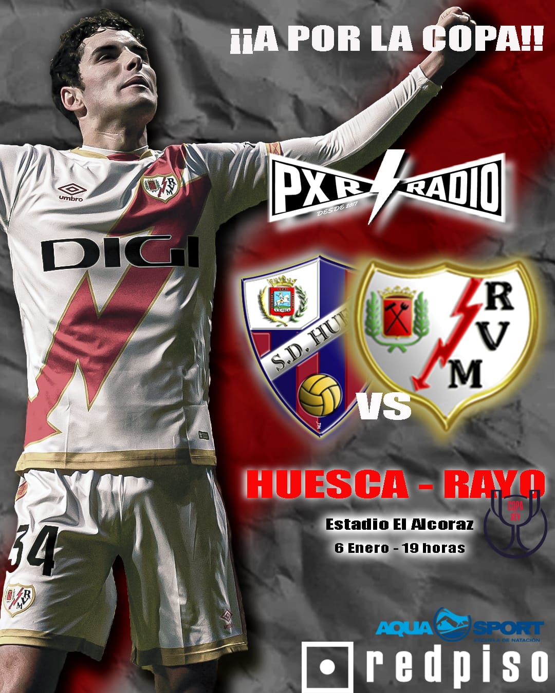 ¡¡Sigue el Huesca – Rayo de Copa en PxR Radio!!