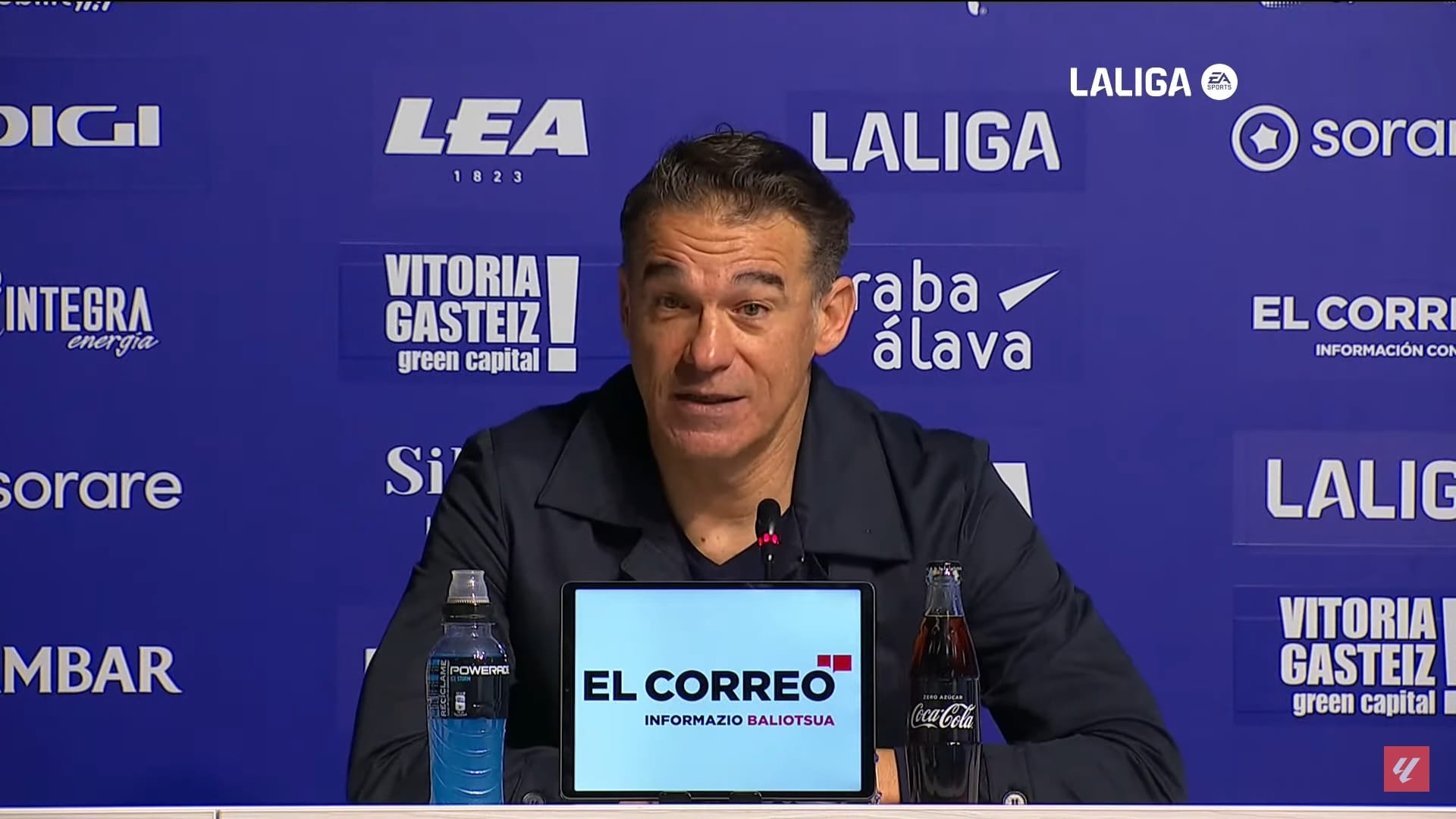 Luis García Plaza, tras el Alavés 1-0 Rayo: «Hoy podíamos haber empatado perfectamente»