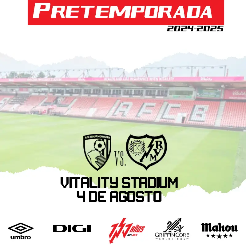 El Rayo Vallecano jugará en pretemporada contra el Bournemouth de Iraola