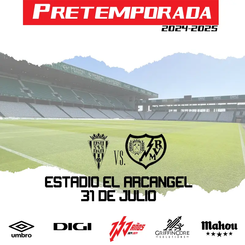 Pretemporada: El Rayo jugará a finales de julio en Córdoba