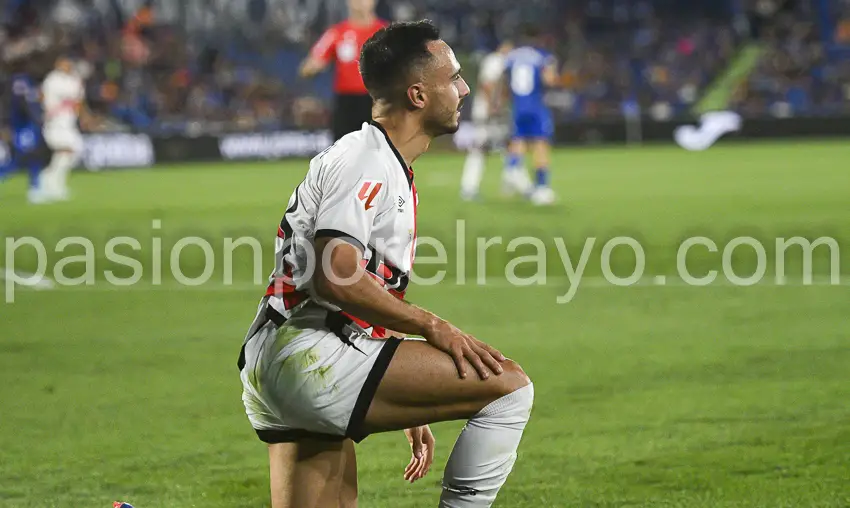 Primeros minutos de Álvaro García en el Getafe – Rayo Vallecano tras su última lesión