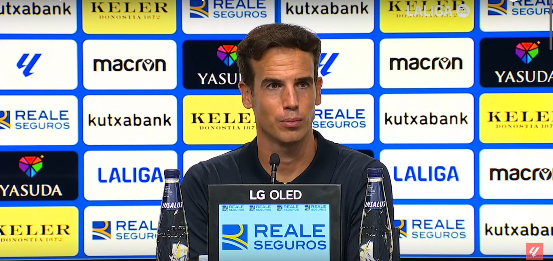 Íñigo Pérez, tras el Real Sociedad 1-2 Rayo Vallecano: «Esta victoria es mérito de mis jugadores»