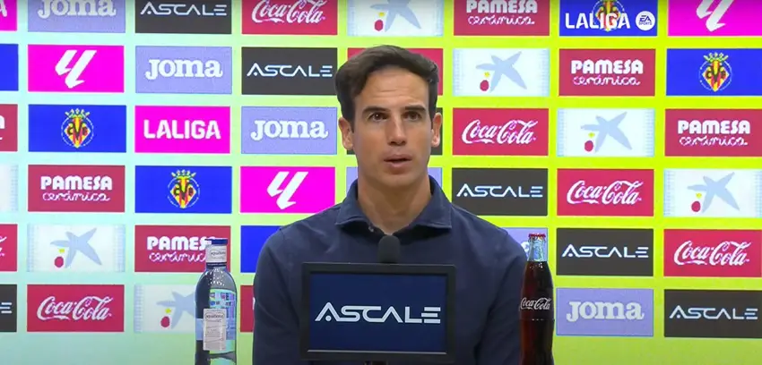 Iñigo Pérez tras el Villarreal 1-1 Rayo Vallecano: «Tras la expulsión nos entró un pequeño miedo escénico»