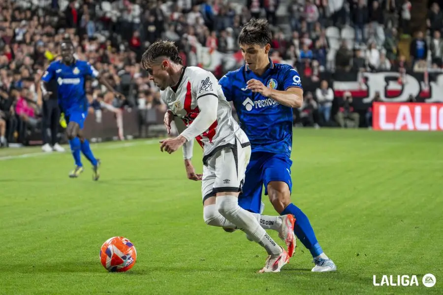 Pep Chavarría, tras el Rayo 1-0 Getafe: «Estamos muy ilusionados por llegar a Europa»