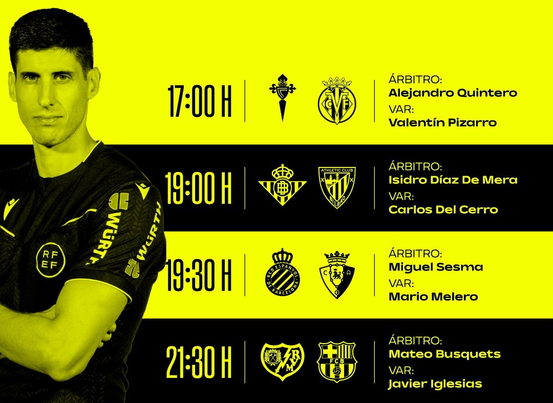 Árbitros del Rayo Vallecano – Barcelona