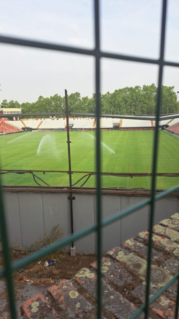 Foto del estadio de Vallecas