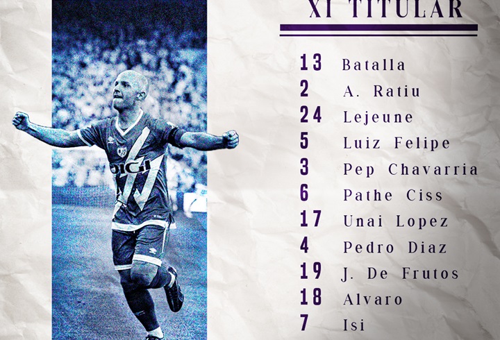 11 titular del Rayo Vallecano en Girona