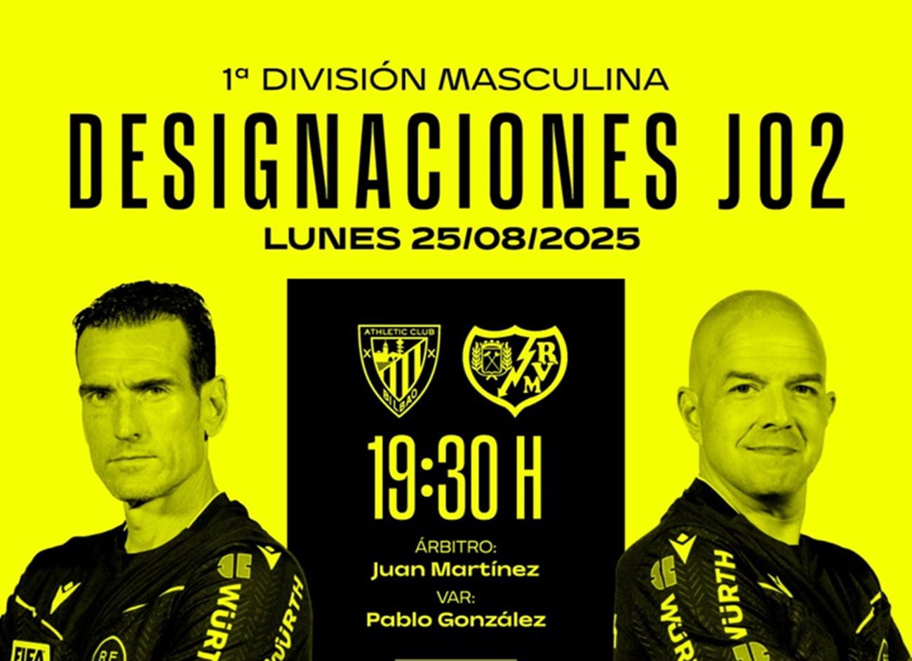 Árbitros del Athletic Club – Rayo Vallecano