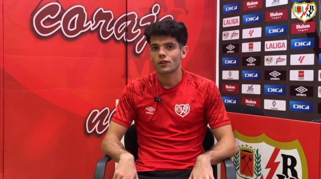 Fran Pérez, entrevistado por el Rayo (c) Rayo Vallecano
