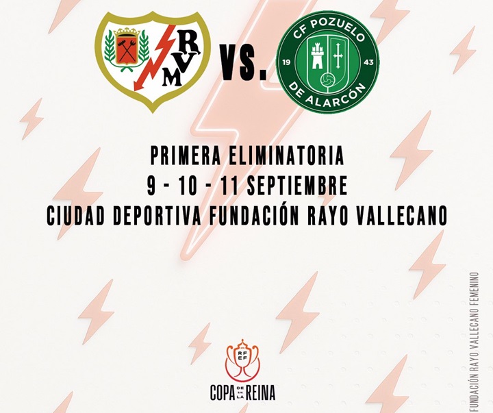 Rayo Femenino – Pozuelo Femenino, primera ronda de Copa de la Reina 25/26