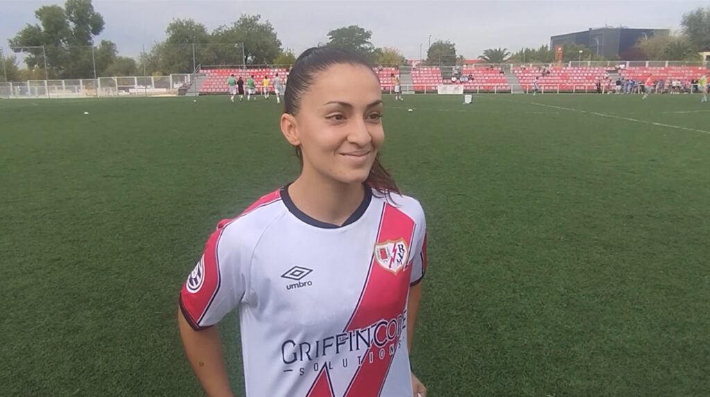 Anita Almarza, jugadora del Rayo Femenino