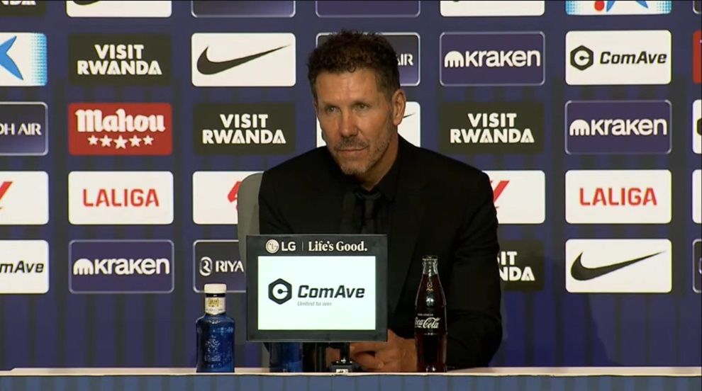 Simeone, tras el Atlético 3-2 Rayo: «El golazo nos hizo daño»