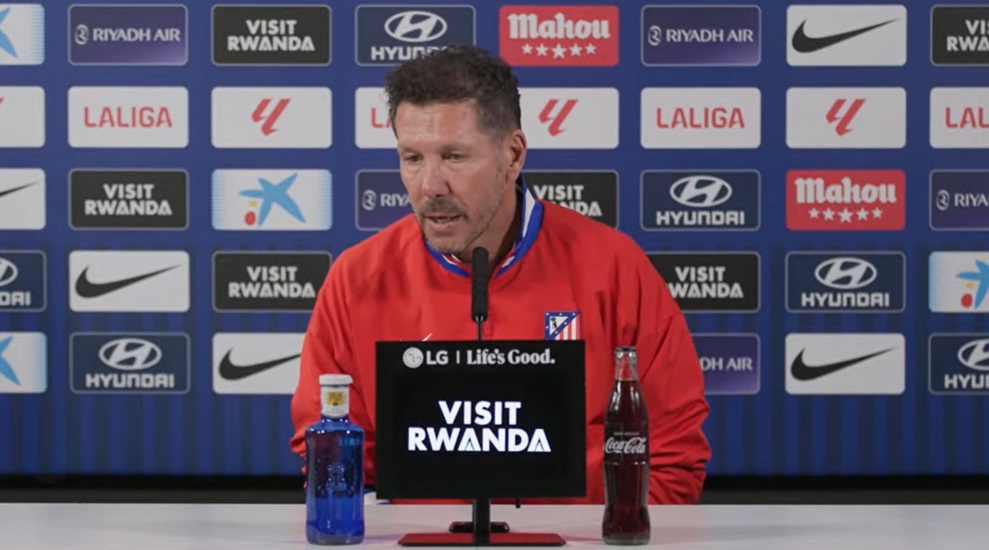 Simeone, en la previa del Atlético – Rayo: «Son un equipo que juega bien»
