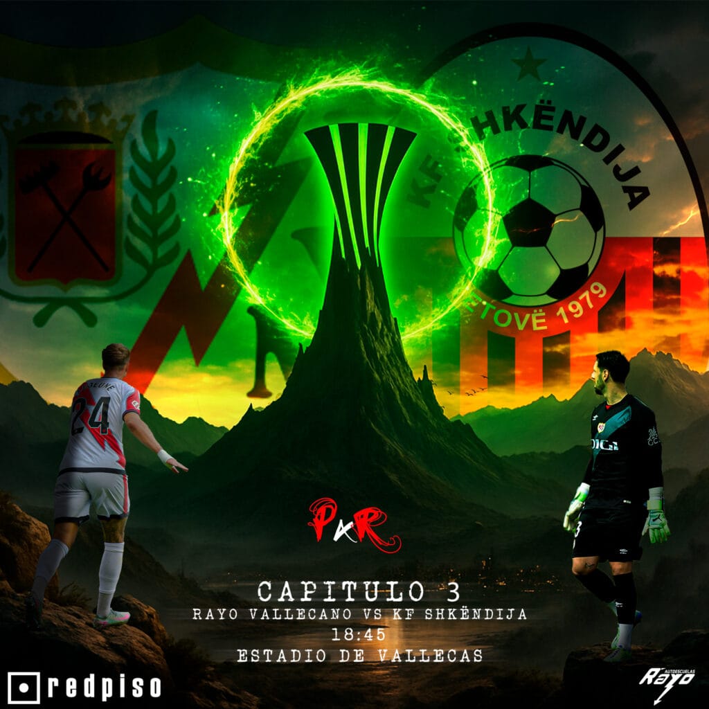 Cartel Rayo Vallecano - Shkendija