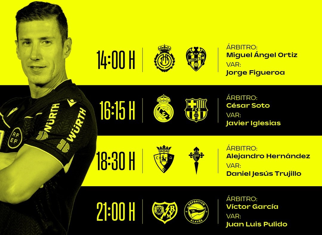 Árbitros del Rayo Vallecano – Alavés (jornada 10)