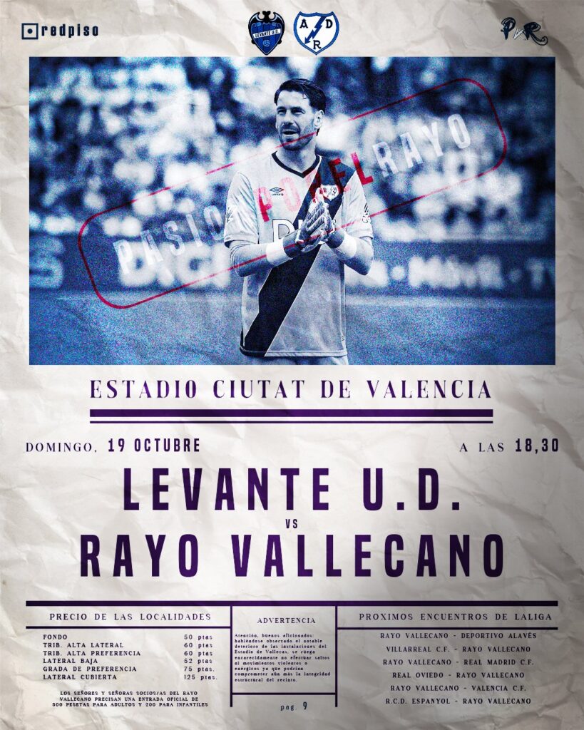 Cartel del Levante - Rayo Vallecano (c) Pasión por el Rayo