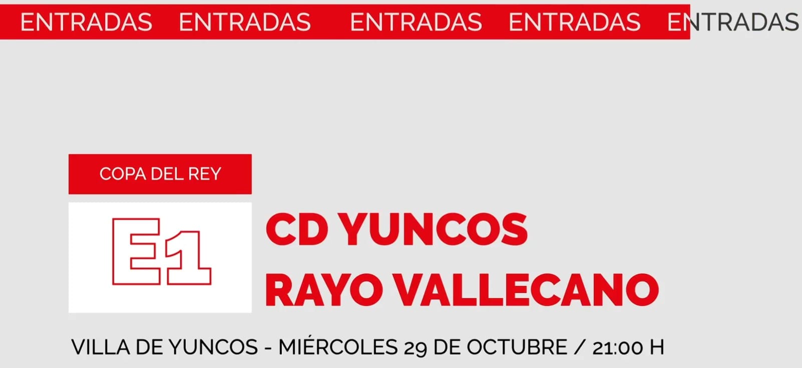 Las entradas del Yuncos – Rayo sólo para abonados
