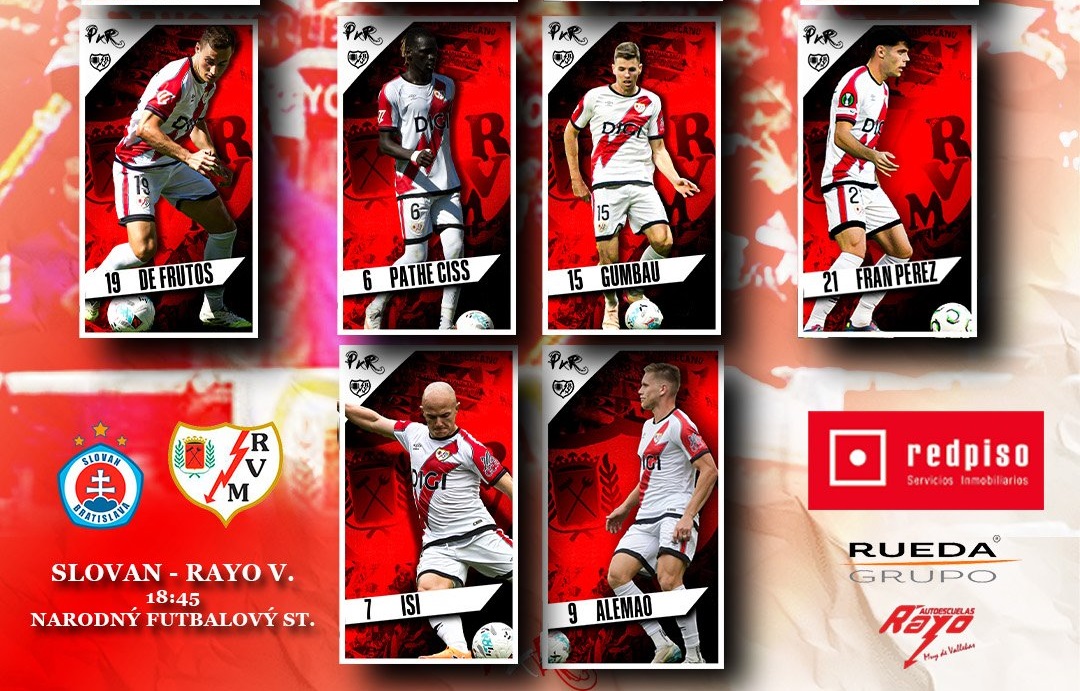 Alineación del Rayo Vallecano en Bratislava