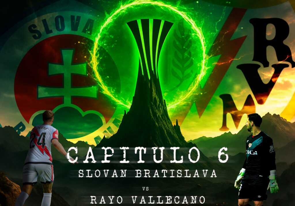 Cartel del Slovan Bratislava - Rayo Vallecano (c) Pasión por el Rayo