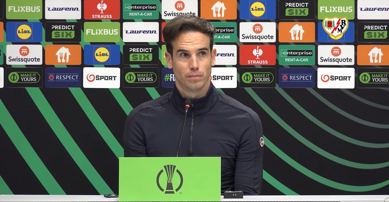 Íñigo Pérez, tras el Slovan 2-1 Rayo: «Tenemos que ganar los dos partidos que nos quedan»