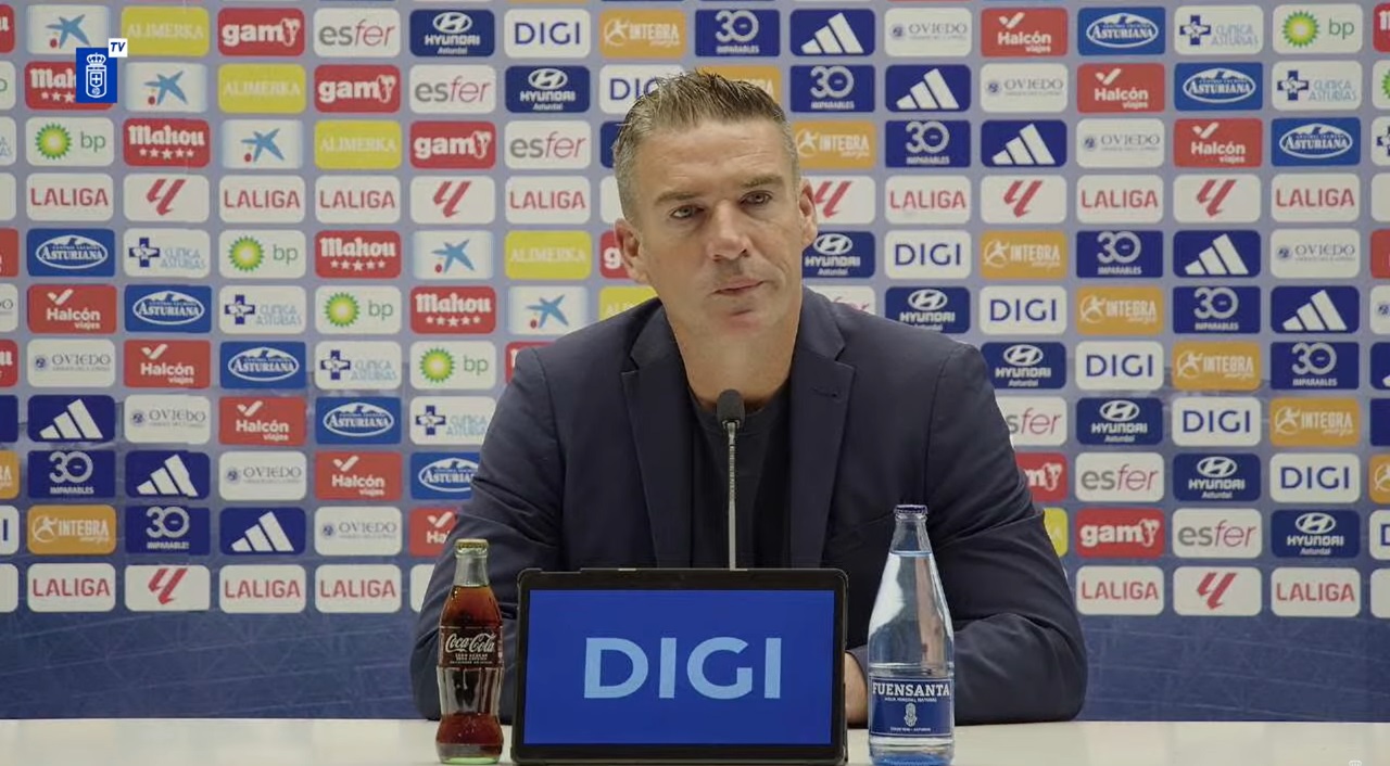 Luis Carrión, tras el Oviedo 0-0 Rayo: «Hemos hecho un gran partido ante un gran rival»