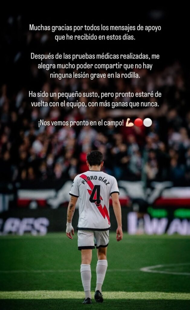 Pedro Díaz, en su Instagram