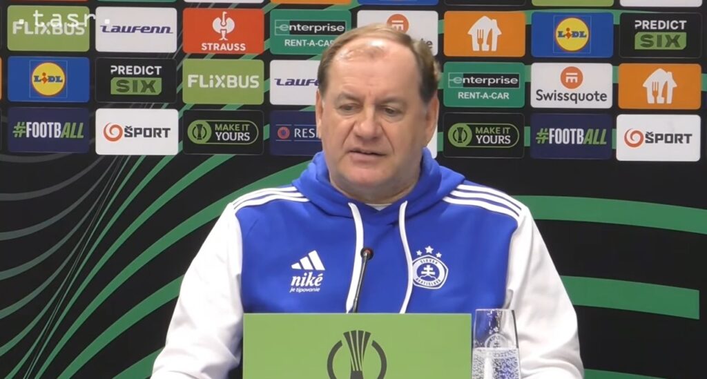 Vladimir Weiss, en la previa del Slovan - Rayo