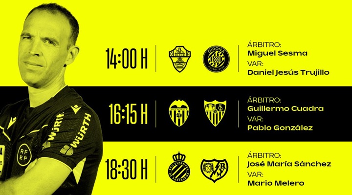 Árbitros Espanyol – Rayo Vallecano (jornada 15)