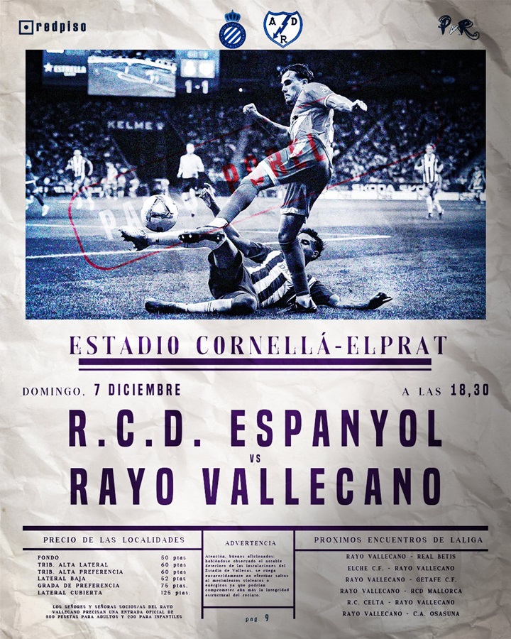 Cartel Espanyol - Rayo Vallecano