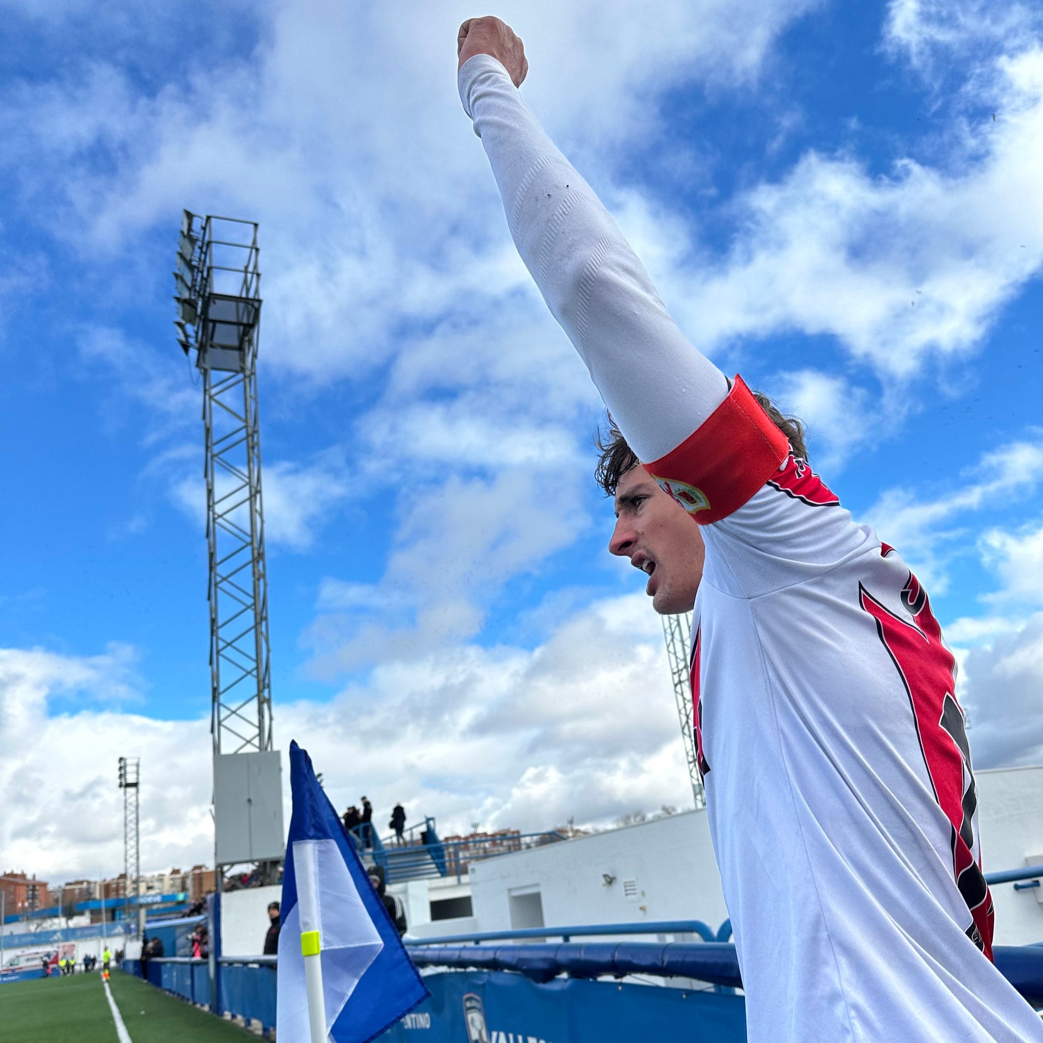 Juanchi, tras el Rayo B 2-1 Navalcarnero: «Hemos hecho un gran partido contra un buen rival»