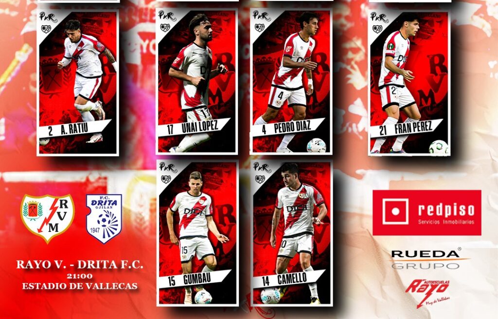 11 titular del Rayo Vallecano contra el Drita (c) Pasión por el Rayo