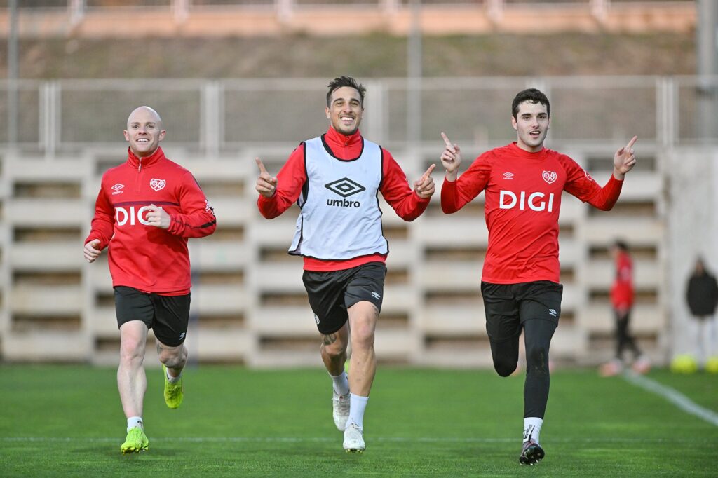 Entrenamiento del Rayo Vallecano