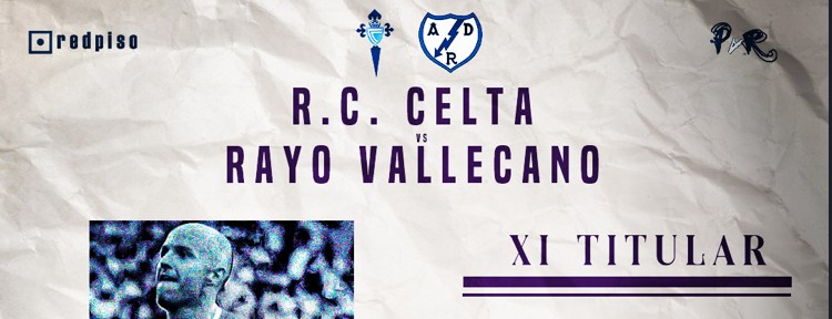 Once inicial del Rayo Vallecano ante el Celta en Balaídos