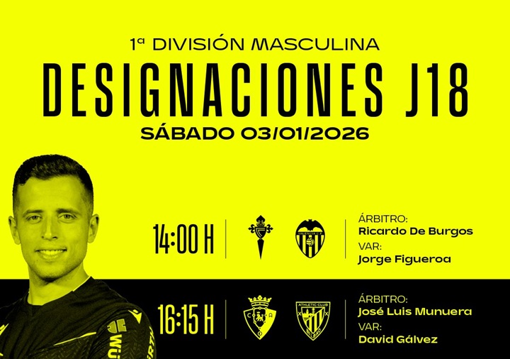 Árbitros Rayo Vallecano – Getafe (jornada 18)