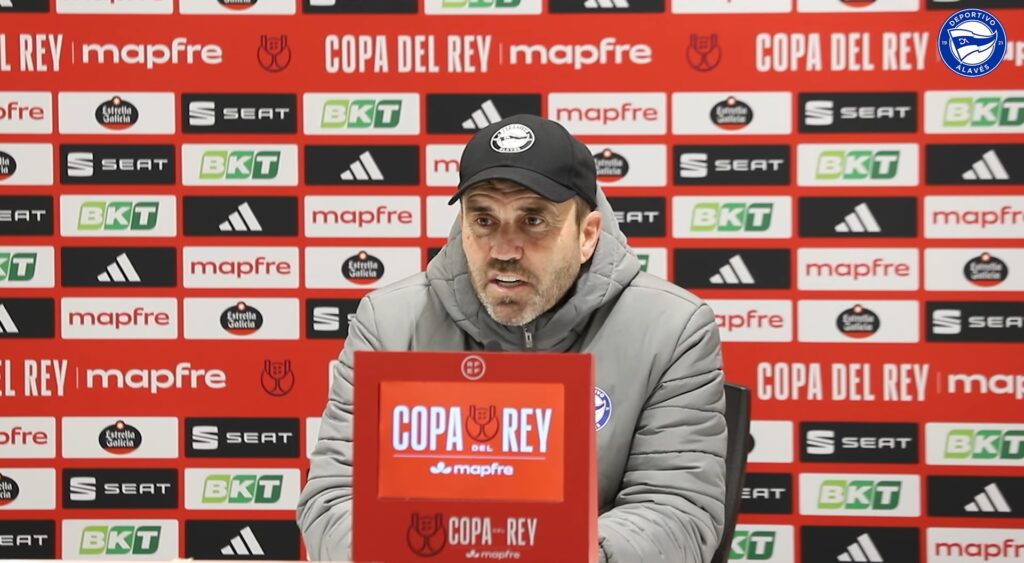 Coudet, en la previa del Alavés - Rayo Vallecano