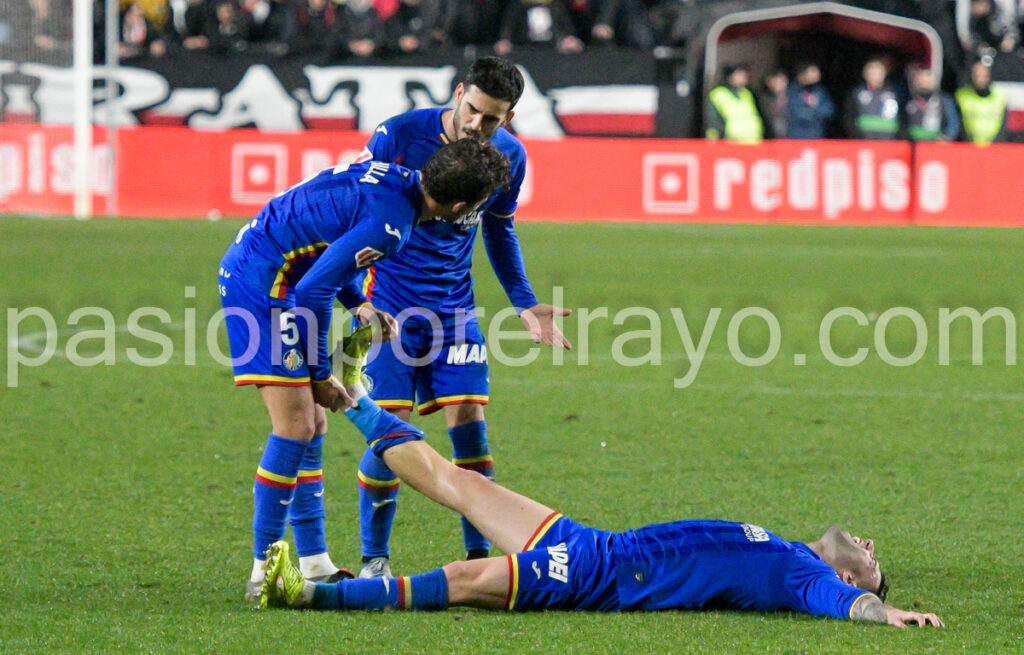 jugadores del getafe con calambres