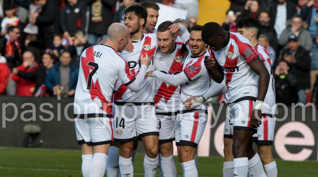 celebración gol rayo