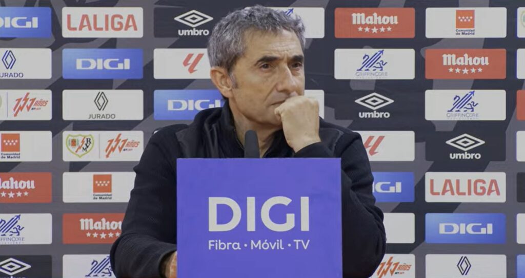 Valverde, tras el Rayo 1-1 Athletic