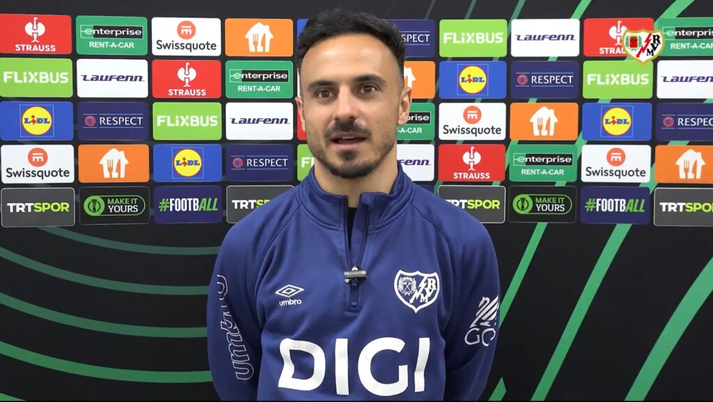 Álvaro García, tras el Samsunspor - Rayo Vallecano (c) Rayo Vallecano