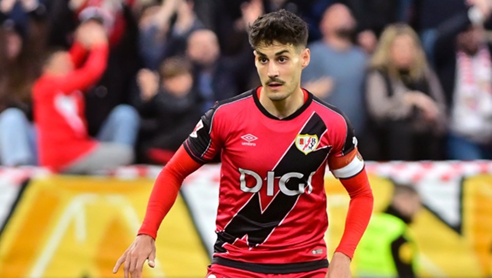 Óscar Valentín, en el Sevilla - Rayo Vallecano