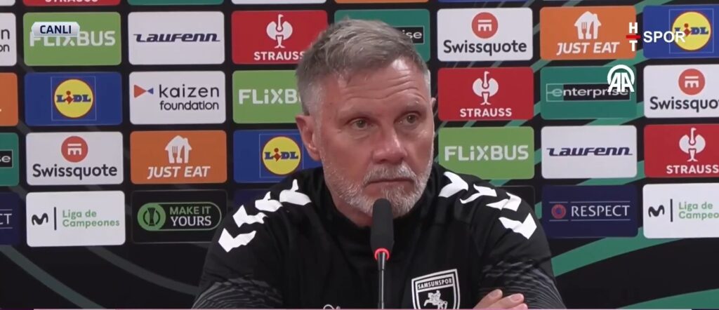 Thorsten Fink, en la previa del Rayo Vallecano - Samsunspor (c) HT Spor