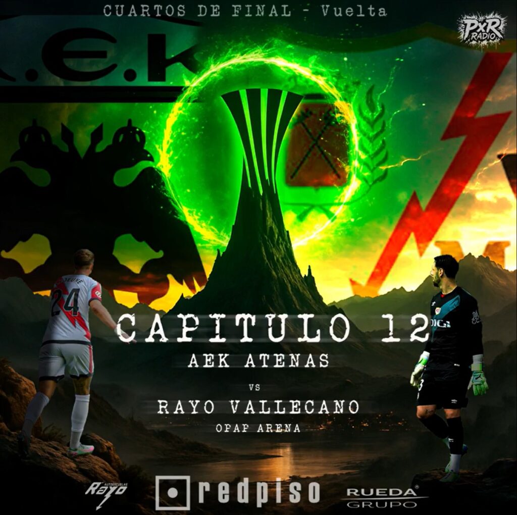 Cartel AEK - Rayo Vallecano (c) Pasión por el Rayo